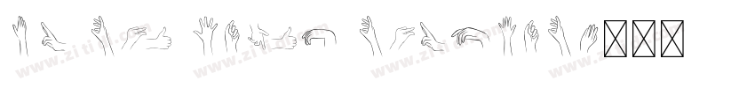 KG Red Hands Regular字体转换